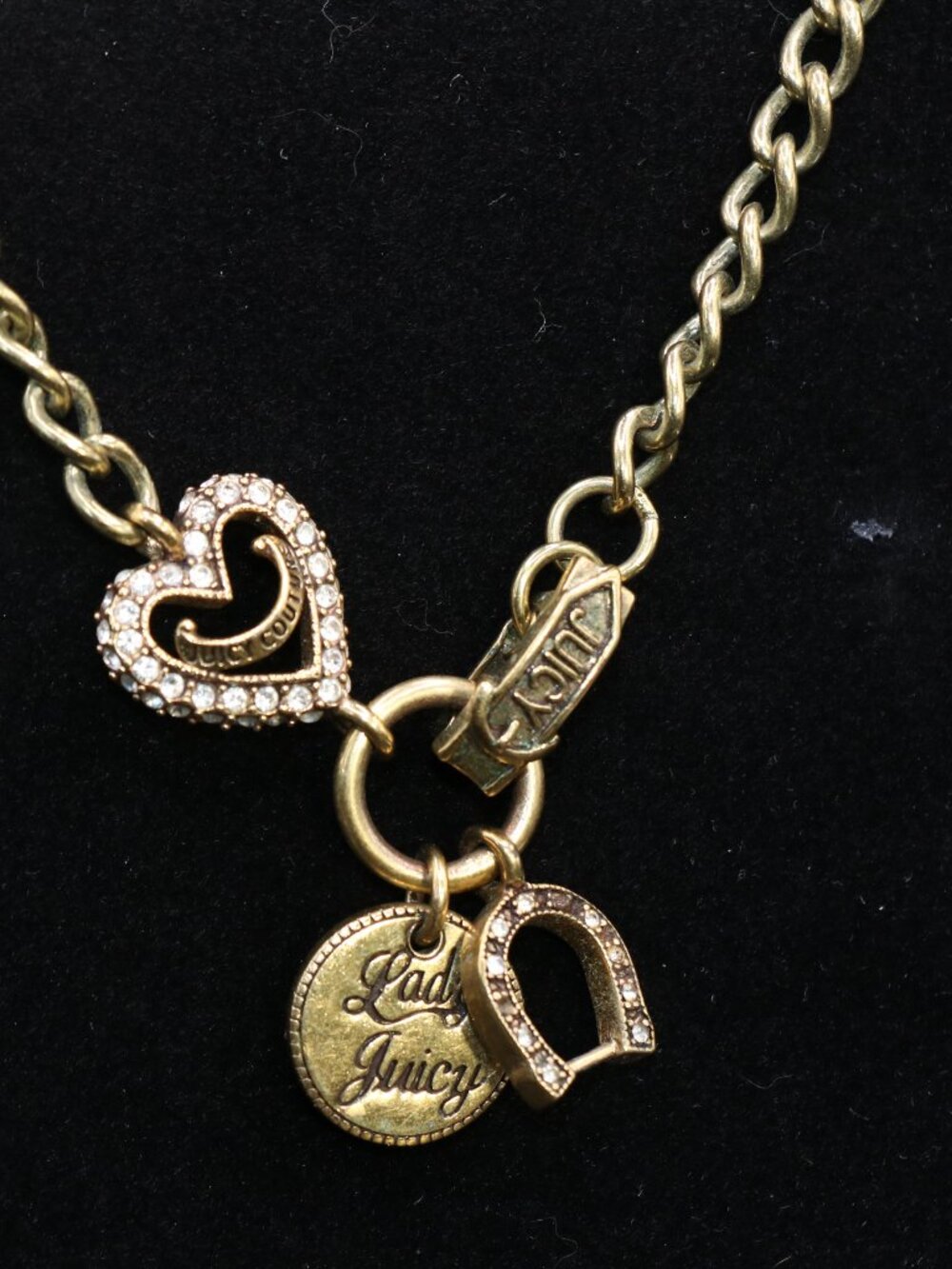 Vintage Juicy Couture Choker Necklace 30" - Picture 2 of 4